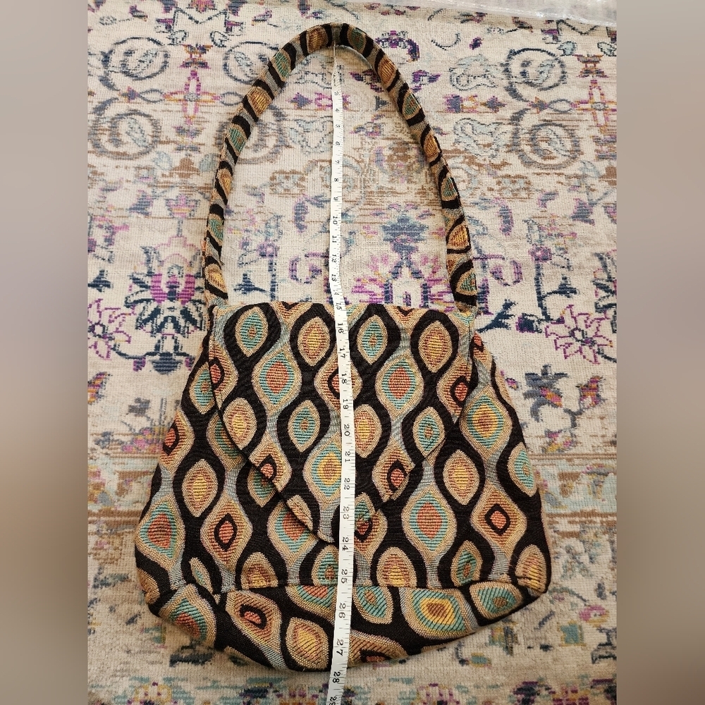 Boho Tapestry Woven Crossbody Shoulder Bag Multicolor Festival - Picture 9 of 11